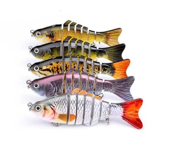 

12cm 15g wobbler fishing lure sea pike fish lure swimbait crankbait isca artificial bait with hook fishing tackle pesca hard bait 7 segments