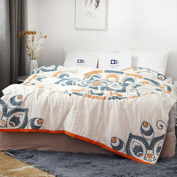

summer cotton japanese style 6-layer towel quilt, nap blanket, air-conditioning quilt, soft cotton quilt1