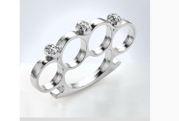 

brand new skull belt buckle gothic new brass knuckle costume metal fashion mens skeleton self-defense tool