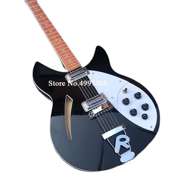 

2021new 12 string electric guitar,black,retro string instrument,
