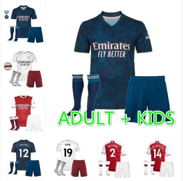 

2020 2021 kids kit saka soccer jersey 20 21 pepe nicolas ceballos guendouzi sokratis maitland-niles tierney football shirt, Black;yellow