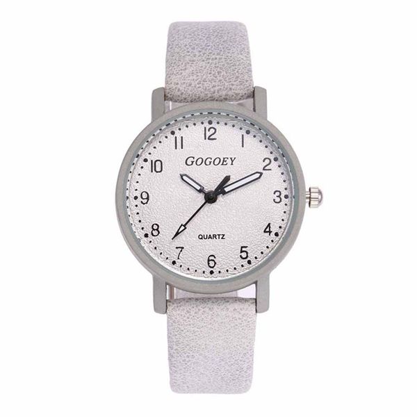 

retro design women's watch leather strap quartz modern saat dropshipping colour three, Slivery;brown