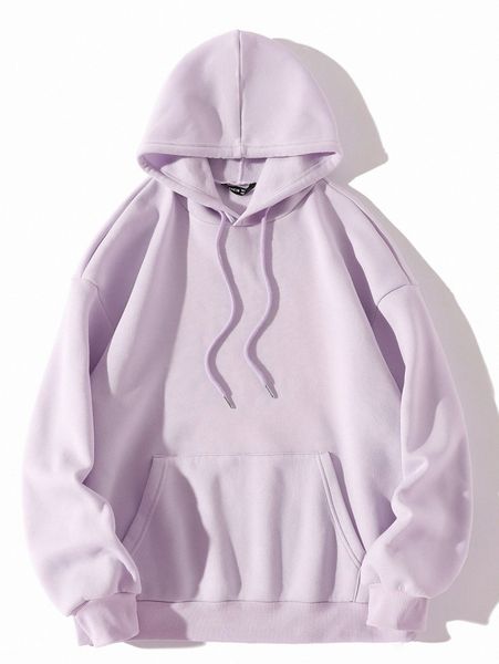 

1pc kangaroo pocket drawstring hoodie 86bz#, White;black