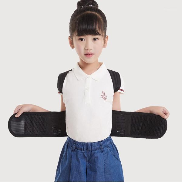 

back brace posture corrector for teens and kids physical therapy for clavicle support and relief from back pain shoulder1, Black;blue