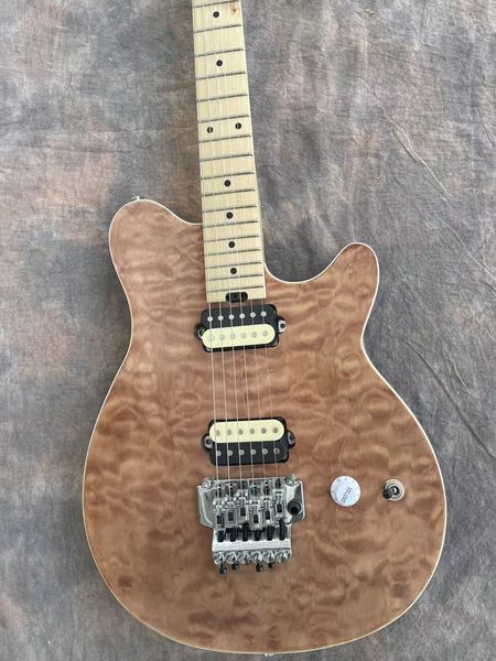 

log color tiger pattern six string electric guitar. our store can customize any style of electric guitar and bass guitar