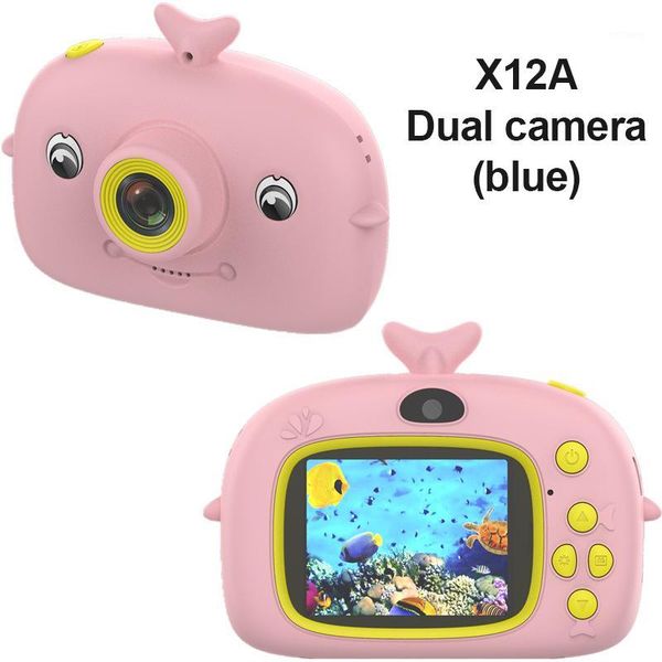 

digital cameras x12 cute hd 1080p video po children's 2000w camera toy rechargeable ips screen eye-protection birthday toys1