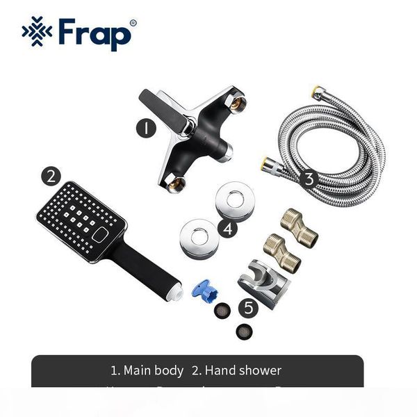 

frap brass bathroom shower set wall mounted shower faucet bath bathtub water mixer tap and cold water f3257 bbyisn bdetoys