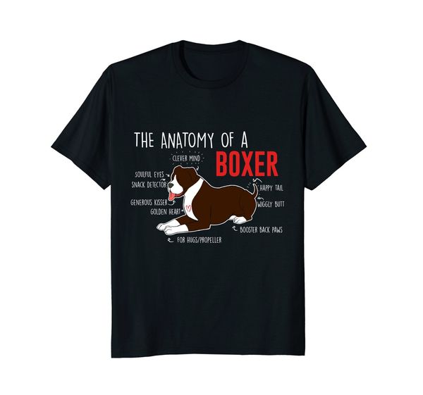 

2019 new short sleeve casual anatomy of a boxer dog t-shirt man t shirt good quality sport hooded sweatshirt hoodie