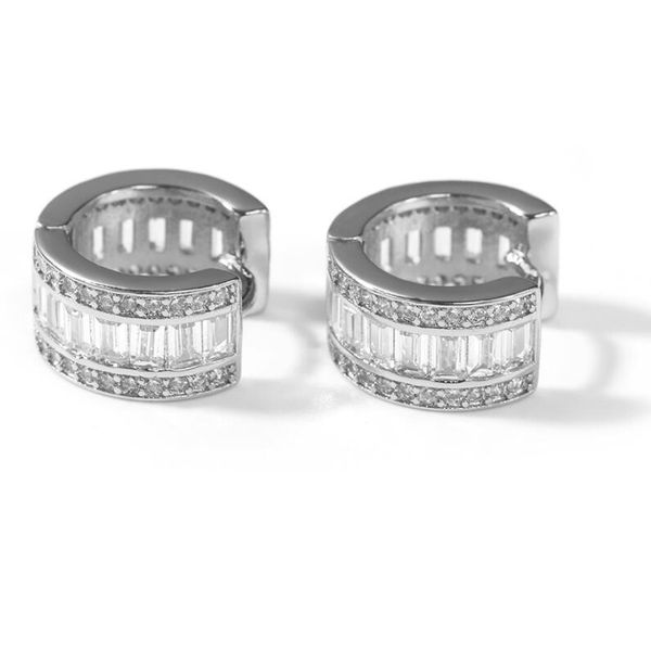 

women hoop earrings diamonds each wedding party engagement anniversary gift present, Silver