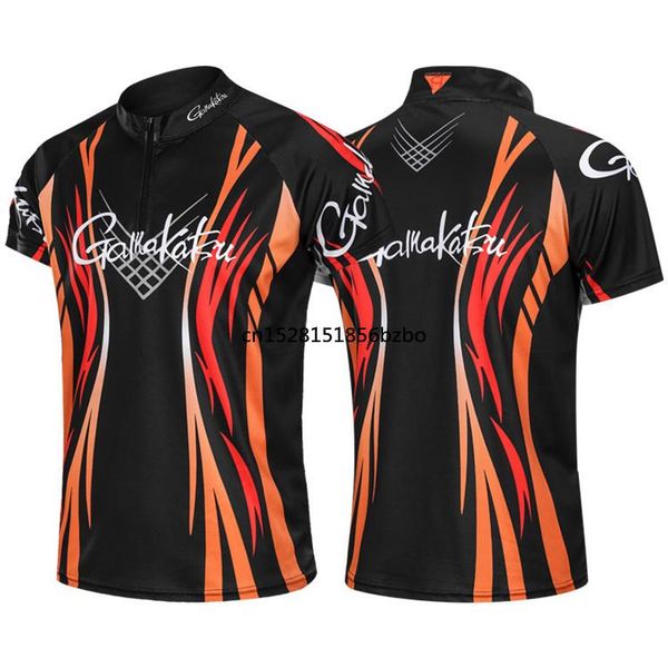 

2021 new men fishing shirts outdoor sport short sleeve breathable hiking cycling fishing clothes quick dry jackets, Gray;blue