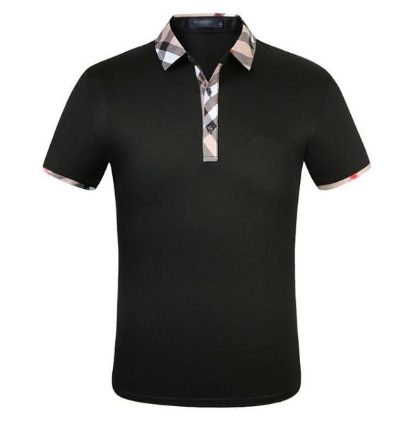 

a3 mens clothing poloshirt shirt men cotton blend short sleeve casual breathable summer breathable solid clothing men size m-3xl, White;black
