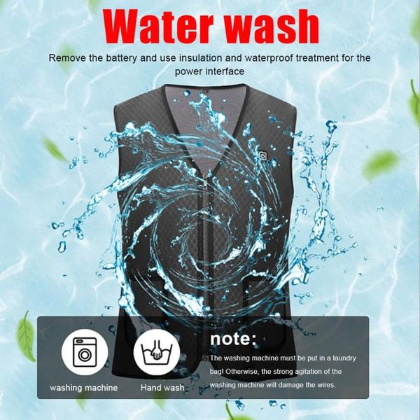 

outdoor t-shirts men women usb heated vest infrared heating jacket magnetic therapy intelligent warm waistcoat, Gray;blue