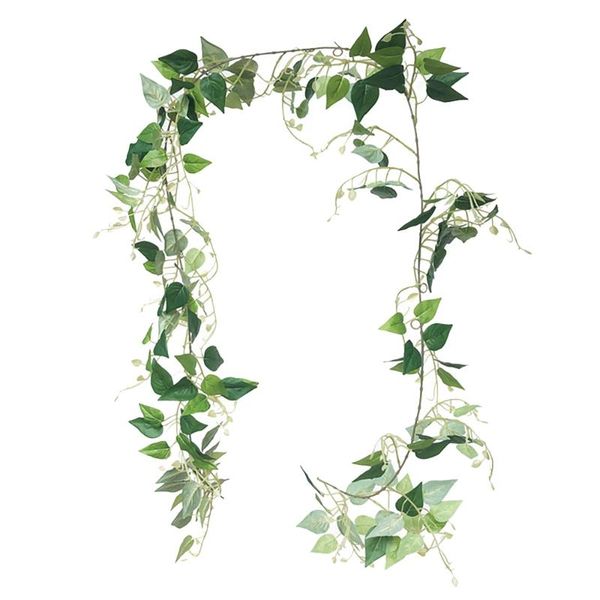 

decorative flowers & wreaths artificial green dill leaf vine ivy garland fake greenery vines hanging plants for home garden wedding party de