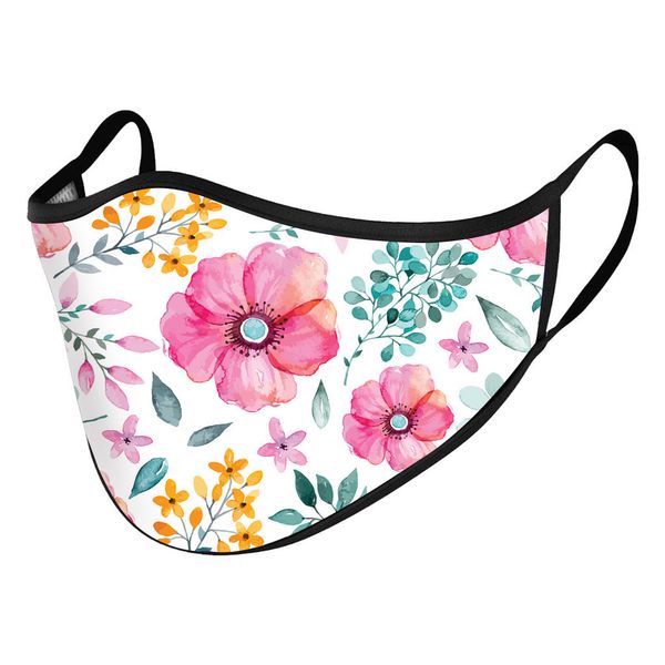 

designer floral reusable mask printed fashion fabric facemaskcloth decoration for face masks masque coton reutilisable