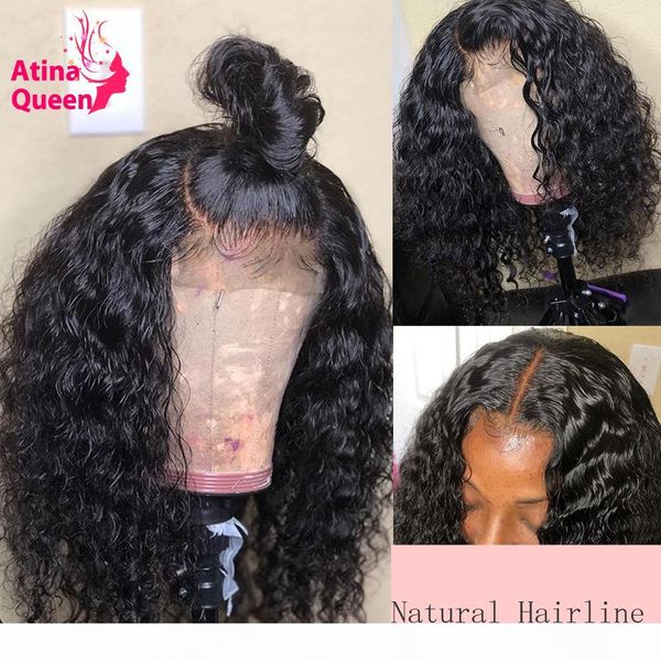 

short bob 4x4 closure wig pre plucked water wave wig bleached knots 150% remy lace front human hair wigs for black women