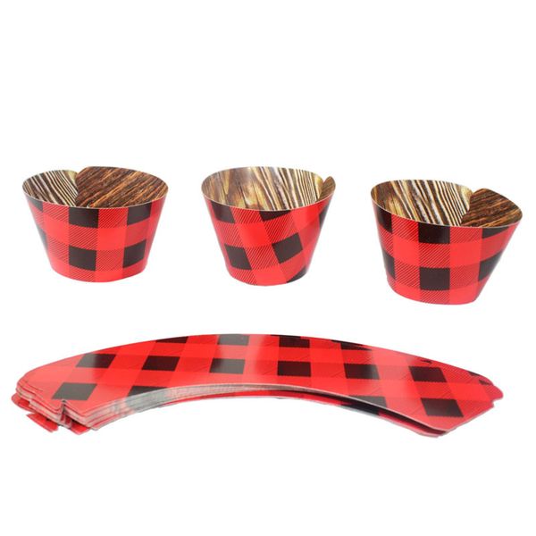 

cake decorate black red trellis creative cakes paper cup party ornament camping baking card insertion factory direct 4 1gh p1