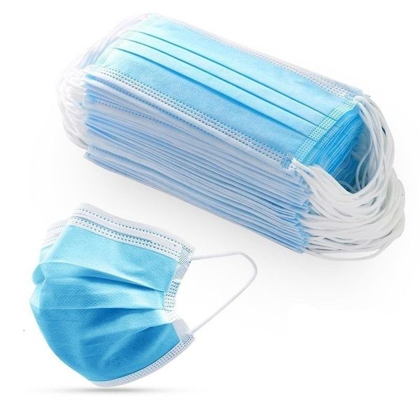 

protective anti-dust 3 layers blue disposable face mask masks kids facemask in stock fast shipping
