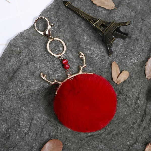 

1pcs fashion plush ball keychain diy jewelry curtain garments decorative accessories key chain handbag pendant craft tassels h qylbic