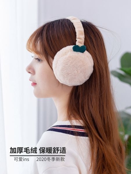 

korean muff cute man creative thick hamburg ear warm woman fold winter earmuff