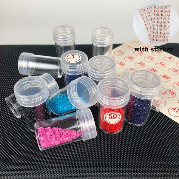 

30/60/90/120 accessories container bottles diamond painting tools crystal bead storage jar q1107
