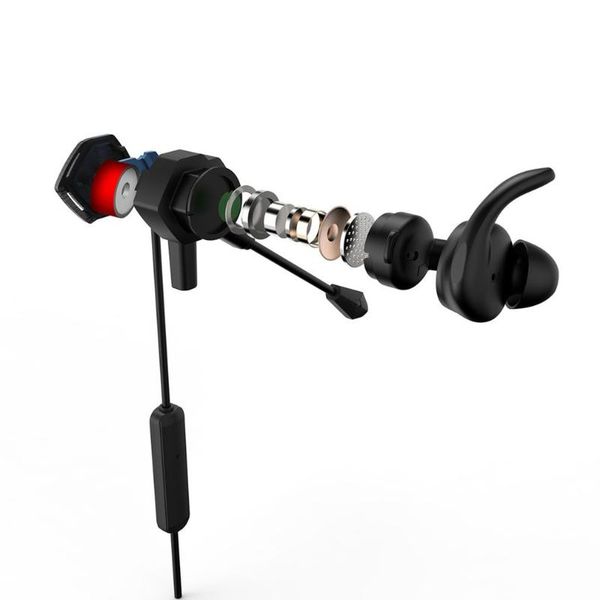 

mg-2 pro mobile gamer gaming earphone with mic in ear noise reduction headset with 3d sound card for xbox for ps4 switch