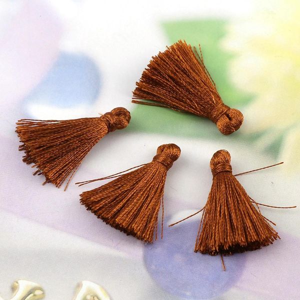 

30pcs colorful 25mm mini cotton tassels small tassels for boho jewelry making supplies bracelet earrings findings components h qyluxb