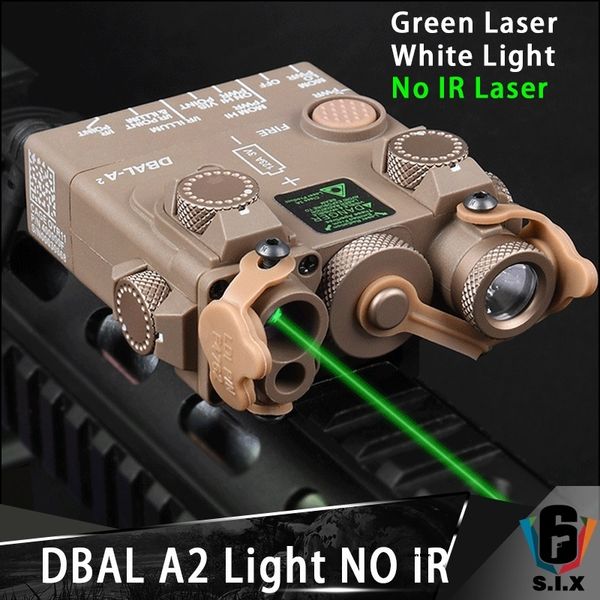 

no ir laser version tactical dbal a2 green laser white light strobe version weapon dbal-a2 flashlight airsoft laser