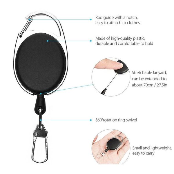 

10pcs wire rope camping telescopic burglar keychain holder tactical outdoor camping key ring edc retractable fly fishin qylsss, Slivery;golden
