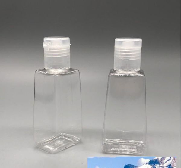

30ml empty hand sanitizer pet plastic bottle with cap trapezoid shape bottle for makeup remover disinfecta bbybhd sweet07