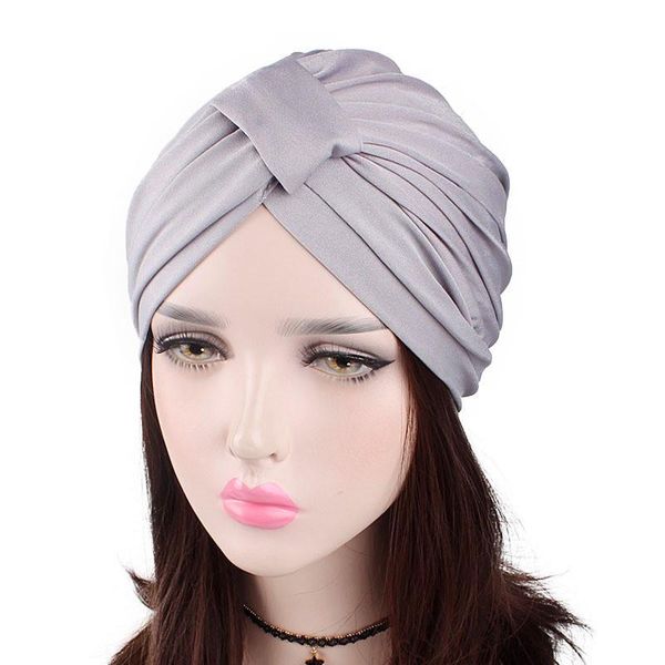 

women spring caps knot turban hat dome cap female bohemia solid color ladies muslim solid color beanies skullies jllhgj xjfshop, Black;white