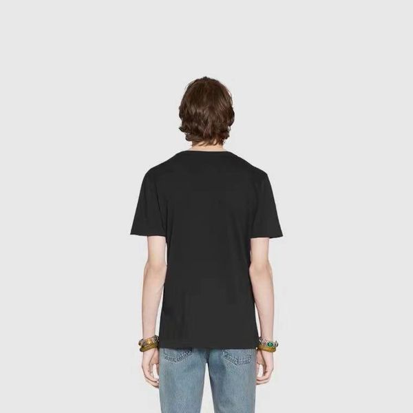

2021new fashion luxury men's printed t-shirt black fashion men's and women's short sleeve t-shirt xs-4xl, White;black