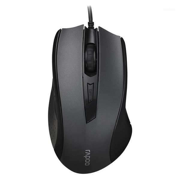 Topi Mouse da gioco professionale ottico cablato di fascia alta di marca Rapoo con DPI regolabile a 3 livelli e design ergonomico per CS1