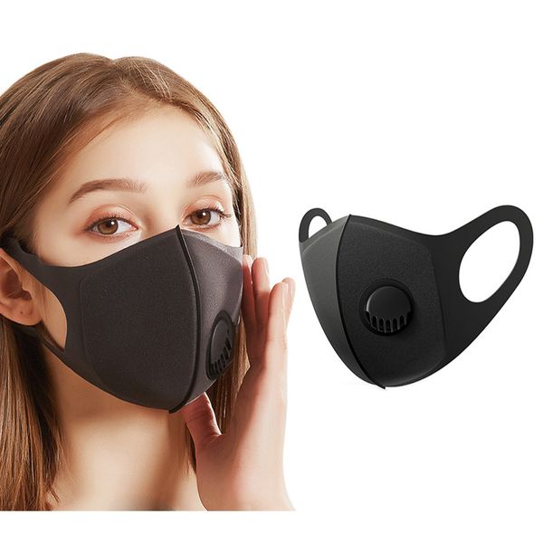 Da Coslony Unisex Esponja anti-pó Máscaras PM2.5 poluição Meia Face Boca Máscara com respiração alças largas lavável reutilizável Muffle Respirador
