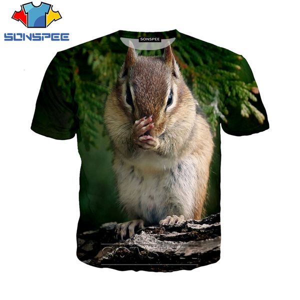 

squirrel new cute chipmunk 3d print shirts plus size hippie harajuku men clothing