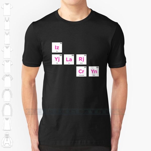 

itzy - periodic table custom design print for men new cool tee t shirt big size 6xl itzy k pop jyp sport hooded sweatshirt hoodie