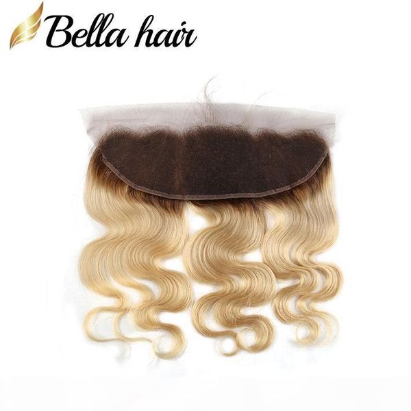 

бразильский девы выдвижение человеческих волос соткать закрытие blond lace фронтального (13x4" ) 1b # 613 цвета уха до уха затворов массовог, Black;brown