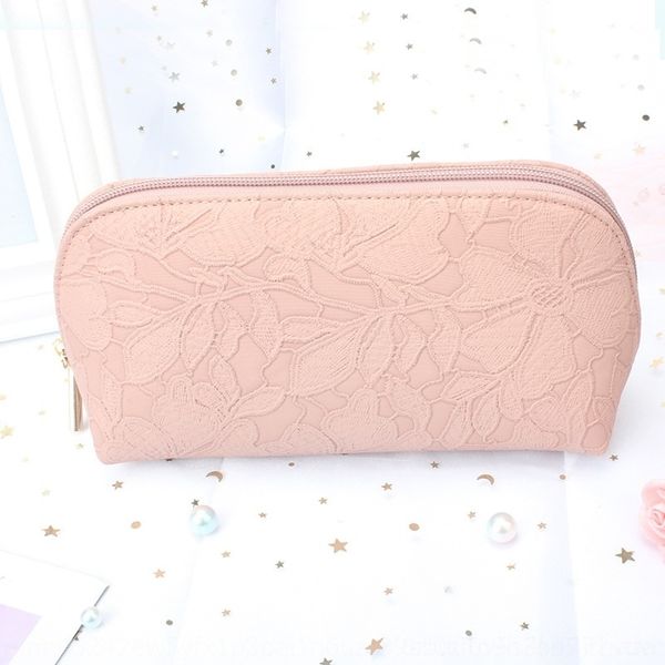 

rdiac embossed makeup wind cosmetic shell cosmetic bag bag women's portable pu internet red portable ins travel makeup shell qduli