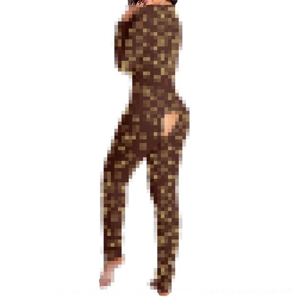 

e4xz fall winter 2020and america v-neck hooded christmas printed home skinny wear casual slim jumpsuit sexy