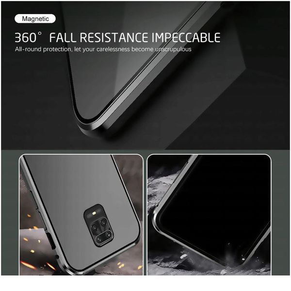 

full double sided glass magnetic case for xiaomi redmi note 10 8 7 pro case for redmi 9 8a bbysls