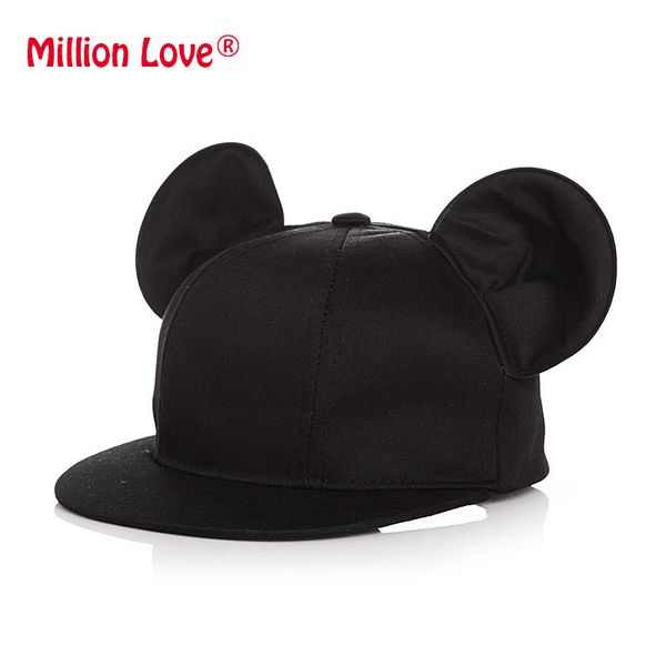 

baby kids boy girl cotton baseball hat with flat ears black blue children cap for spring autumn parentchild hats q1118, Yellow