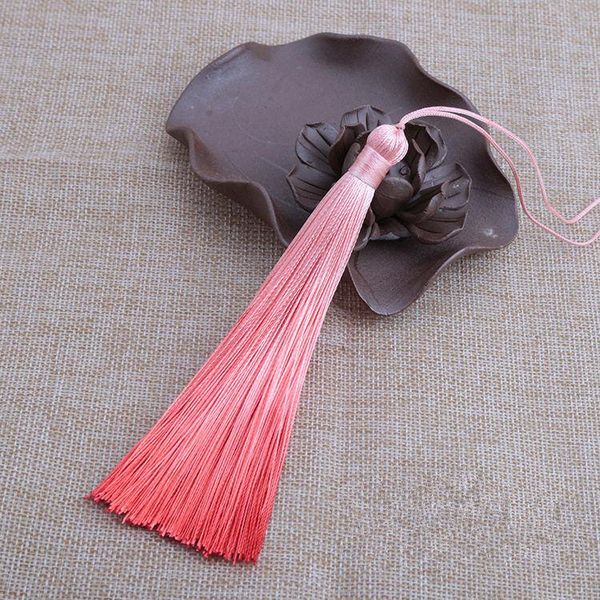 

5pcs fashion gradient ramp tassel small pendant diy handicrafts bookmarks chinese knot clothing curtain decoration accessories h wmtuzx