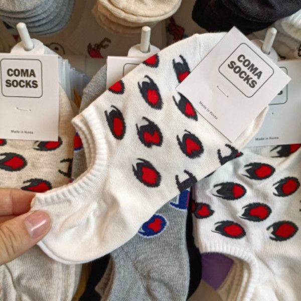 

для женщин новый стиль носки горячая продажа 2020fw женские носки лодки свободный размер для оптовой печати высокого качества типа носок тап, Black;white