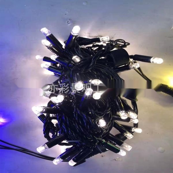 

ha4an 2-year colored warranty waterproof rgb new year led small string colored lights outdoor lights lighting engineering decoration site an
