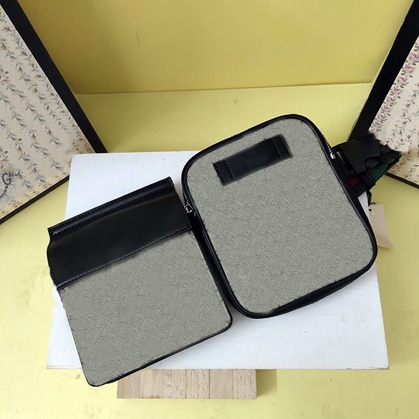 

gc450 splicing two pockets classic making waist bag 956 zipper and magnet stylish bra straps can be adjusted and easy to carry