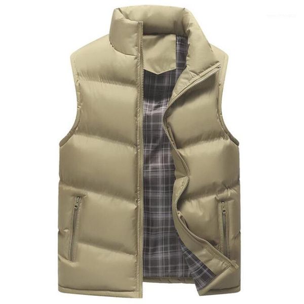 

men's vests fashion thicken waistcoat warm brand vest men casual sleeveless jacket male outwear cotton-padded coat men's korean 4x, Black;white