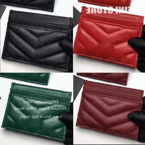 

luxurys designers credit card holder wallet bags coin purse fashion lambskin caviar genuine leather womens and mens mini wallet cardholder