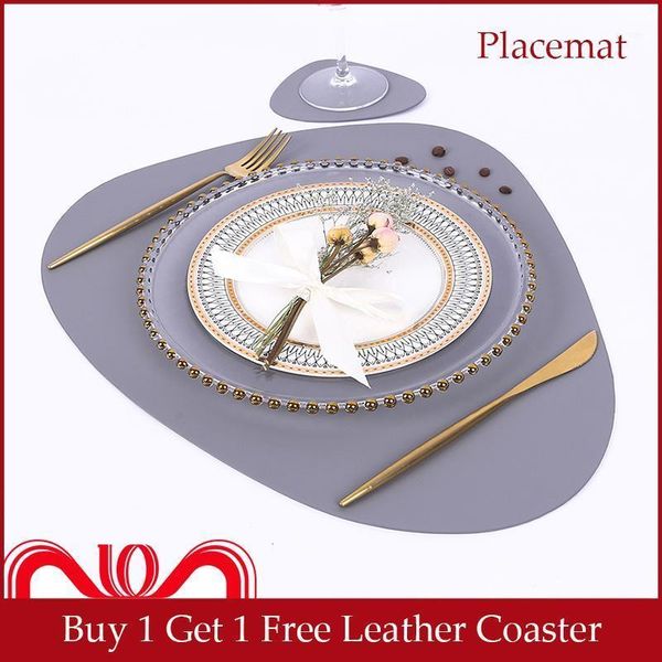 

mats & pads 370x450mm placemat pu leather placemats table pad desk mat kitchen waterproof manteles individuales de mesa dining mats11