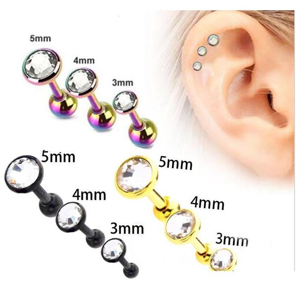 

2018 high-quality new stainless steel ear bone nails with ball , earrings, stud piercing plugs tunnel jewelry wholesale fcvp1, Silver
