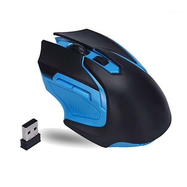 

ergonomic portable mini gaming mouse 2.4ghz 6keys 3200dpi usb receiver optical wireless mice for computer pc lapblue 20jun101