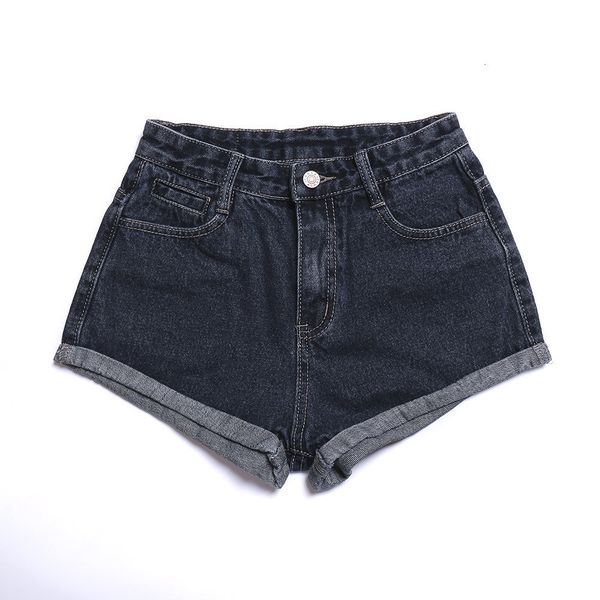 

xld0716 19 summer new style slim basic hem denim shorts, Blue